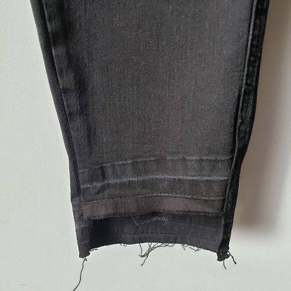NWT RUFF HEWN BLACK GREY SLIT KNEE JEANS SZ 8 - Picture 4 of 8